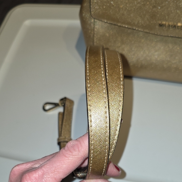 Michael Kors Gold Satchel Bag - Picture 13 of 16